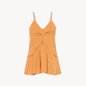 Sandro Gisele Mini Dress in orange